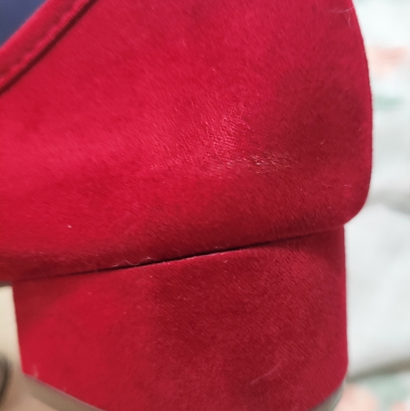 Red mini heel shoes - Picture 4 of 4